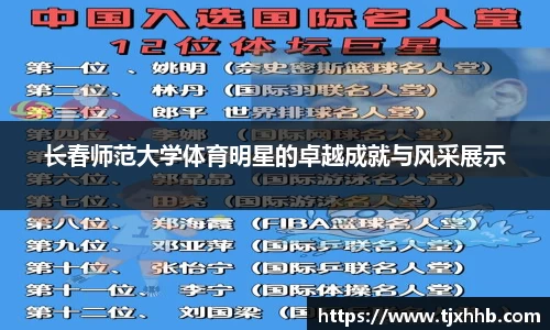 长春师范大学体育明星的卓越成就与风采展示