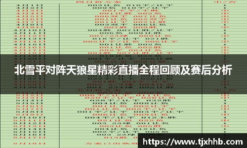 北雪平对阵天狼星精彩直播全程回顾及赛后分析