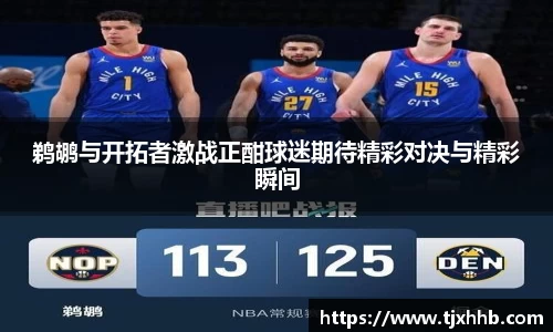 鹈鹕与开拓者激战正酣球迷期待精彩对决与精彩瞬间